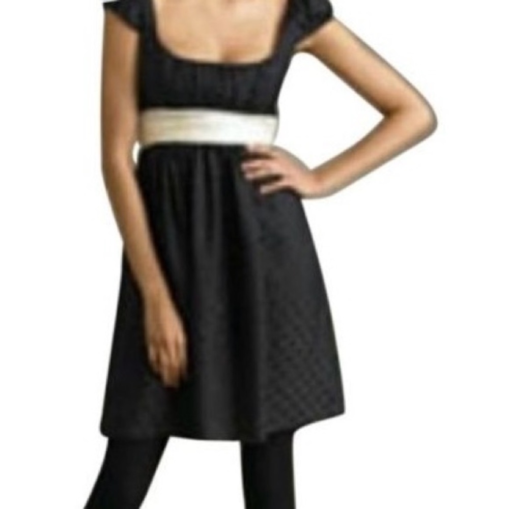 Silk Black Polka Dot mini Dress from Milly